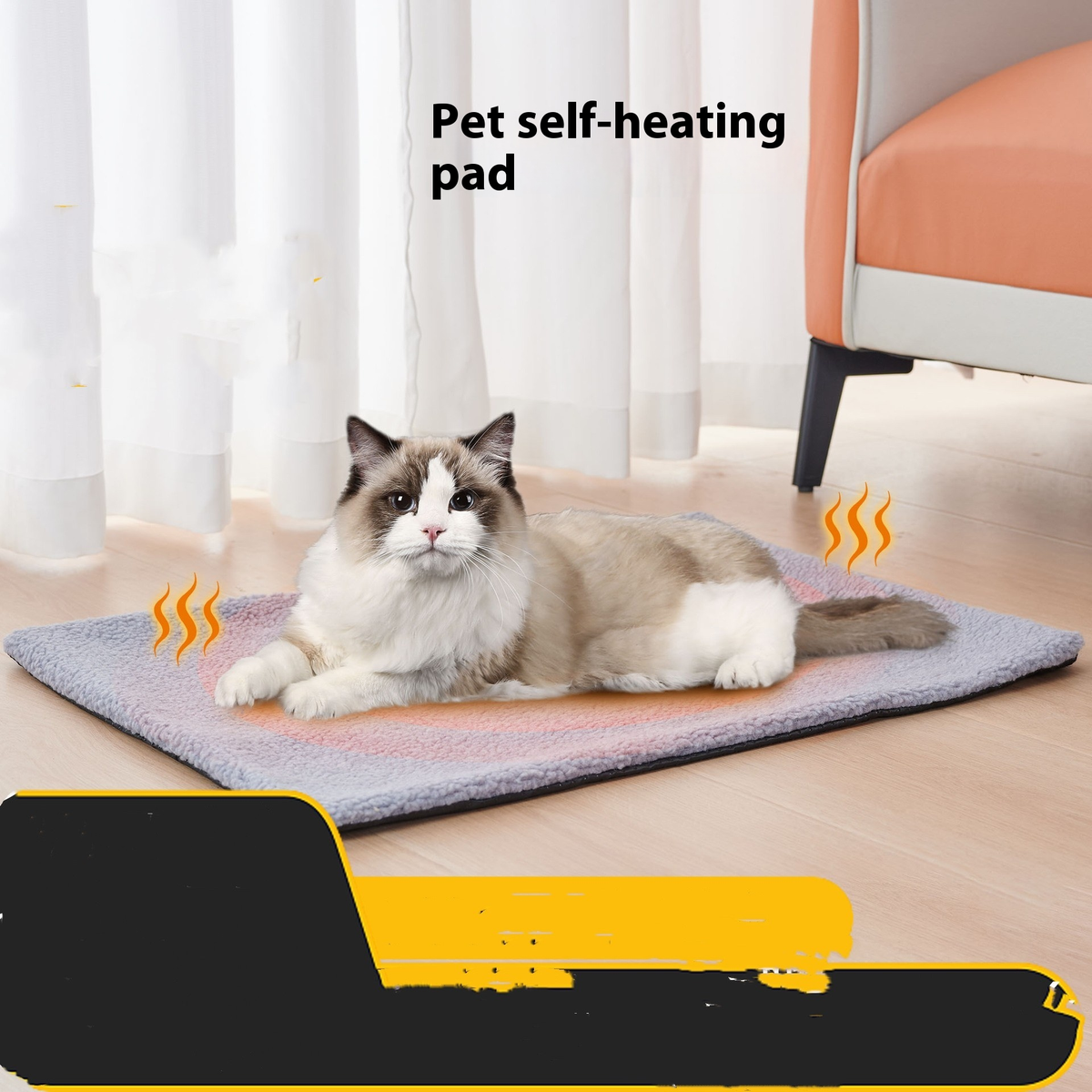 Pet Self-Heating Cat Dog Bed Blanket Warm Berber Fleece